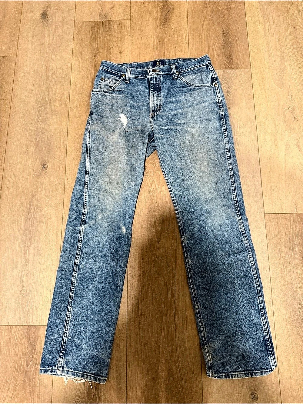 Wrangler Premium Performance Cowboy Cut Regular Fit Jeans Blue Waist 32 x 34